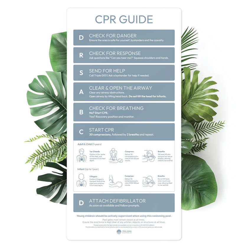 CPR Pool Signs that are both durable & compliant – Pool Signs Australia