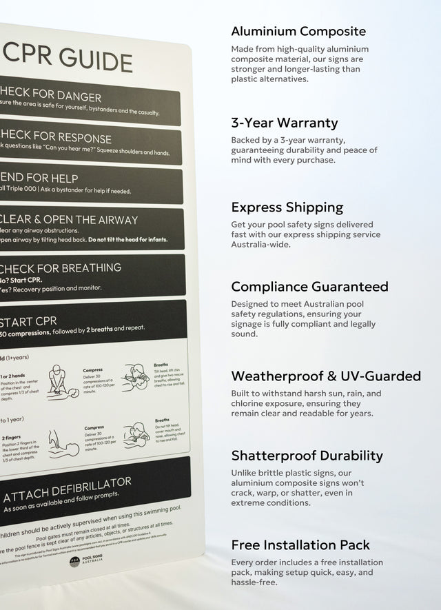 Technical Specifications – Pool Signs Australia